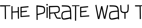 Font : IguanaLover-BTN-Cn-Lt Custom Text : The Pirate Way Test your own text here Click to download or to view this font on a tshirt that can be custom printed in Bali