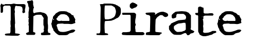 Font : Incognitype Custom Text : The Pirate Way Test your own text here Click to download or to view this font on a tshirt that can be custom printed in Bali