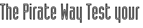 Font : Industria-Inline-A Custom Text : The Pirate Way Test your own text here Click to download or to view this font on a tshirt that can be custom printed in Bali