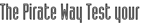 Font : IndustriaInlineA Custom Text : The Pirate Way Test your own text here Click to download or to view this font on a tshirt that can be custom printed in Bali