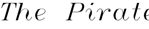 Font : ItalicT Custom Text : The Pirate Way Test your own text here Click to download or to view this font on a tshirt that can be custom printed in Bali