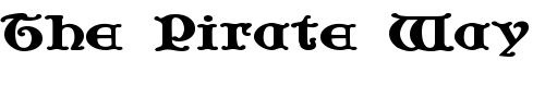 Font : JF-Cotswold-Letters Custom Text : The Pirate Way Test your own text here Click to download or to view this font on a tshirt that can be custom printed in Bali