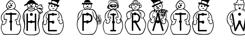 Font : JFSnowbiz Custom Text : The Pirate Way Test your own text here Click to download or to view this font on a tshirt that can be custom printed in Bali