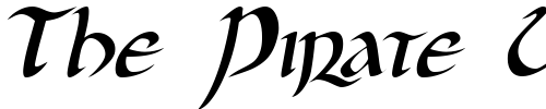 Font : JGJ-Uncial-Italic Custom Text : The Pirate Way Test your own text here Click to download or to view this font on a tshirt that can be custom printed in Bali