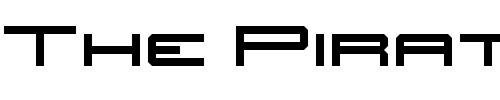 Font : JH_TITLES-Nominal Custom Text : The Pirate Way Test your own text here Click to download or to view this font on a tshirt that can be custom printed in Bali