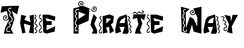 Font : JI-Chimichanga Custom Text : The Pirate Way Test your own text here Click to download or to view this font on a tshirt that can be custom printed in Bali
