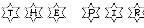 Font : JLR-Li-l-Sheriff Custom Text : The Pirate Way Test your own text here Click to download or to view this font on a tshirt that can be custom printed in Bali