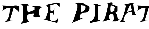 Font : Jangly-Bounce Custom Text : The Pirate Way Test your own text here Click to download or to view this font on a tshirt that can be custom printed in Bali