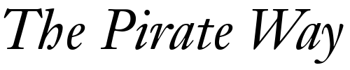Font : Janson-OldStyle-SSi-Italic-Oldstyle-Figures Custom Text : The Pirate Way Test your own text here Click to download or to view this font on a tshirt that can be custom printed in Bali