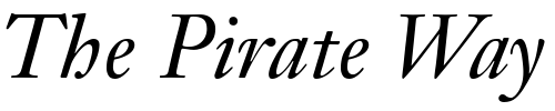Font : Janson-Text-56-Italic-Oldstyle-Figures Custom Text : The Pirate Way Test your own text here Click to download or to view this font on a tshirt that can be custom printed in Bali