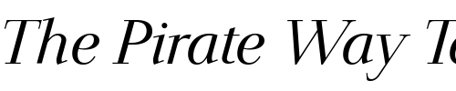 Font : JardineLightItalic Custom Text : The Pirate Way Test your own text here Click to download or to view this font on a tshirt that can be custom printed in Bali