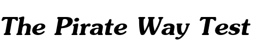 Font : JasmineUPC-Bold-Italic Custom Text : The Pirate Way Test your own text here Click to download or to view this font on a tshirt that can be custom printed in Bali