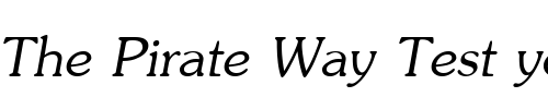 Font : JasmineUPC-Italic Custom Text : The Pirate Way Test your own text here Click to download or to view this font on a tshirt that can be custom printed in Bali