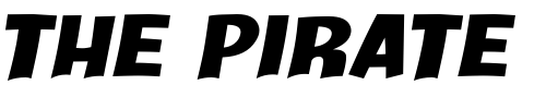 Font : Java-Kick-BTN-BoldOblique Custom Text : The Pirate Way Test your own text here Click to download or to view this font on a tshirt that can be custom printed in Bali