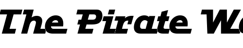 Font : JavelinExtraBold Custom Text : The Pirate Way Test your own text here Click to download or to view this font on a tshirt that can be custom printed in Bali