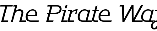 Font : JavelinMedium Custom Text : The Pirate Way Test your own text here Click to download or to view this font on a tshirt that can be custom printed in Bali
