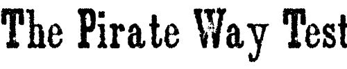 Font : Jawbones-Condensed-WF Custom Text : The Pirate Way Test your own text here Click to download or to view this font on a tshirt that can be custom printed in Bali