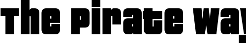 Font : Jazz-Gothic Custom Text : The Pirate Way Test your own text here Click to download or to view this font on a tshirt that can be custom printed in Bali