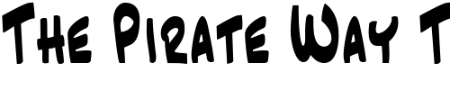 Font : JazzText-Regular Custom Text : The Pirate Way Test your own text here Click to download or to view this font on a tshirt that can be custom printed in Bali
