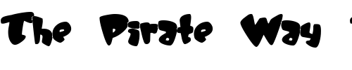 Font : JellyBelly Custom Text : The Pirate Way Test your own text here Click to download or to view this font on a tshirt that can be custom printed in Bali