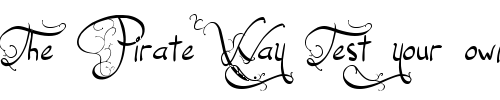 Font : Jellyka,-End_less-Voyage Custom Text : The Pirate Way Test your own text here Click to download or to view this font on a tshirt that can be custom printed in Bali