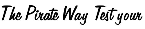 Font : Jenkins Custom Text : The Pirate Way Test your own text here Click to download or to view this font on a tshirt that can be custom printed in Bali