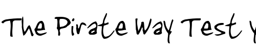 Font : Jenkins-v2 Custom Text : The Pirate Way Test your own text here Click to download or to view this font on a tshirt that can be custom printed in Bali