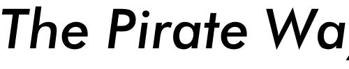 Font : Jensen-Italic Custom Text : The Pirate Way Test your own text here Click to download or to view this font on a tshirt that can be custom printed in Bali