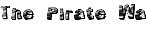 Font : Jerrybuilt Custom Text : The Pirate Way Test your own text here Click to download or to view this font on a tshirt that can be custom printed in Bali