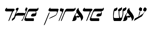 Font : Jerusalem-Italic Custom Text : The Pirate Way Test your own text here Click to download or to view this font on a tshirt that can be custom printed in Bali
