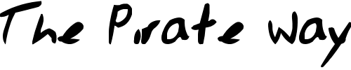 Font : Jessescript Custom Text : The Pirate Way Test your own text here Click to download or to view this font on a tshirt that can be custom printed in Bali