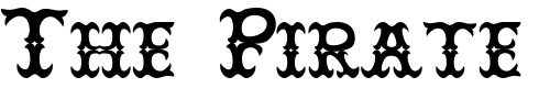 Font : JesterTwo Custom Text : The Pirate Way Test your own text here Click to download or to view this font on a tshirt that can be custom printed in Bali