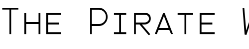 Font : JetJaneMonoCapsThin Custom Text : The Pirate Way Test your own text here Click to download or to view this font on a tshirt that can be custom printed in Bali