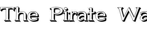 Font : Jhunwest-3D Custom Text : The Pirate Way Test your own text here Click to download or to view this font on a tshirt that can be custom printed in Bali