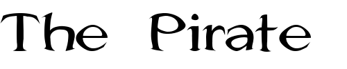 Font : Jhunwest-Convex Custom Text : The Pirate Way Test your own text here Click to download or to view this font on a tshirt that can be custom printed in Bali
