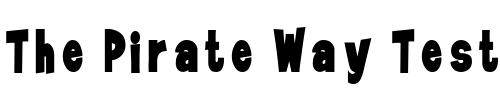 Font : JiffyCondensed Custom Text : The Pirate Way Test your own text here Click to download or to view this font on a tshirt that can be custom printed in Bali