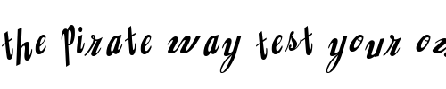 Font : Jingopop Custom Text : The Pirate Way Test your own text here Click to download or to view this font on a tshirt that can be custom printed in Bali