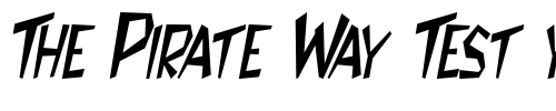 Font : Jitter-Condensed-Italic Custom Text : The Pirate Way Test your own text here Click to download or to view this font on a tshirt that can be custom printed in Bali