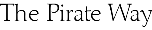 Font : JoelBecker-ExtraLight Custom Text : The Pirate Way Test your own text here Click to download or to view this font on a tshirt that can be custom printed in Bali
