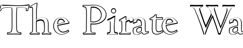 Font : JohnBeckerOutline Custom Text : The Pirate Way Test your own text here Click to download or to view this font on a tshirt that can be custom printed in Bali