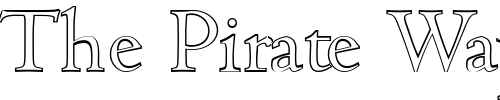 Font : JohnBeckerOutline-Light Custom Text : The Pirate Way Test your own text here Click to download or to view this font on a tshirt that can be custom printed in Bali