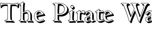 Font : JohnBeckerShadow-Regular Custom Text : The Pirate Way Test your own text here Click to download or to view this font on a tshirt that can be custom printed in Bali