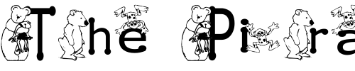 Font : KG-BEAR-FROG Custom Text : The Pirate Way Test your own text here Click to download or to view this font on a tshirt that can be custom printed in Bali