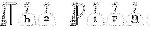 Font : KGGIRAFFE Custom Text : The Pirate Way Test your own text here Click to download or to view this font on a tshirt that can be custom printed in Bali