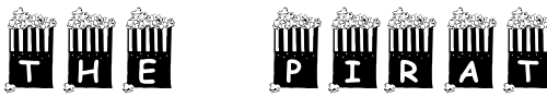 Font : KR-Popcorn-Time Custom Text : The Pirate Way Test your own text here Click to download or to view this font on a tshirt that can be custom printed in Bali