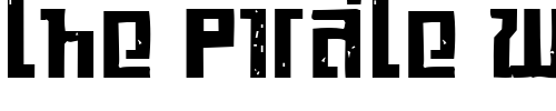 Font : Kasikorn-Metacide Custom Text : The Pirate Way Test your own text here Click to download or to view this font on a tshirt that can be custom printed in Bali