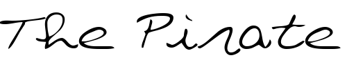 Font : KaspersHand-Regular Custom Text : The Pirate Way Test your own text here Click to download or to view this font on a tshirt that can be custom printed in Bali