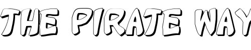 Font : Katana-Shadow Custom Text : The Pirate Way Test your own text here Click to download or to view this font on a tshirt that can be custom printed in Bali