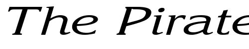 Font : KatrinaExtended-Italic Custom Text : The Pirate Way Test your own text here Click to download or to view this font on a tshirt that can be custom printed in Bali