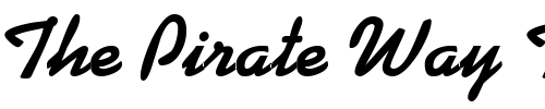Font : Kaufmann-Bold-DB Custom Text : The Pirate Way Test your own text here Click to download or to view this font on a tshirt that can be custom printed in Bali